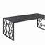 Ensemble de tables d'appoint 3 pièces Modern Modern Black Cocktail Table