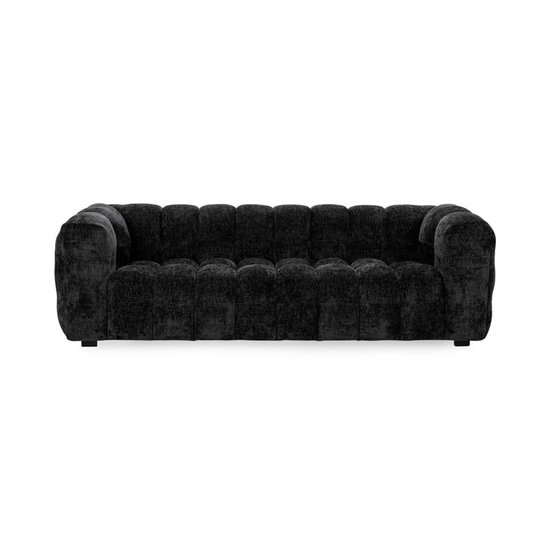 Walter 94" Sofa Beige, Zinc Black