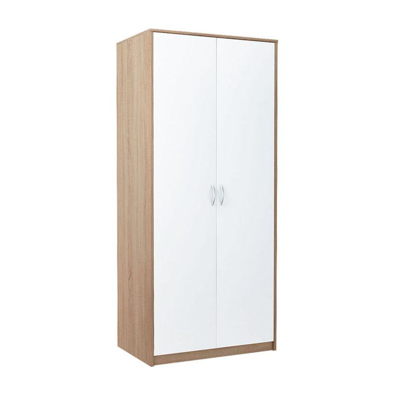 2 Door Wardrobe, Sonoma/White