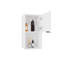 Pharmacie avec miroir et tablettes, avec option de position verticale ou horizontale, solution de rangement de salle de bain moderne, blanc