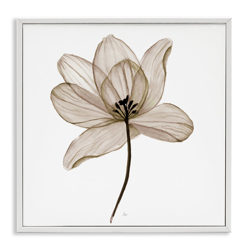 Art giclée encadrée par Beige, Estampe numérique encadrée blanc bord de mer, H 12 po x l 12 po