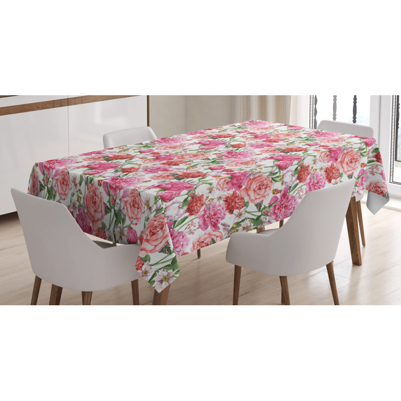 Shabby Tablecloth, 84" x 60", Floral 1