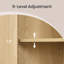 Buffet 31,5 ", tablette réglable, table de buffet avec coins arrondis, ensemble de 2-1974176838-1977743879