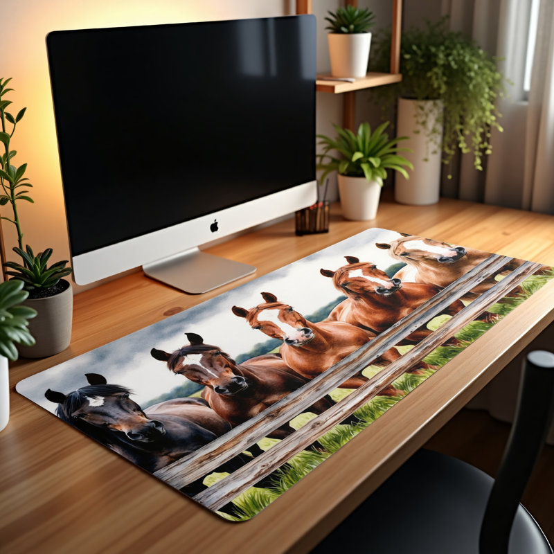Polyester Desk Pad, 14.4x12.1