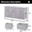 Fluellen Iron 100 cm W Chest of 5 Drawers-782062199