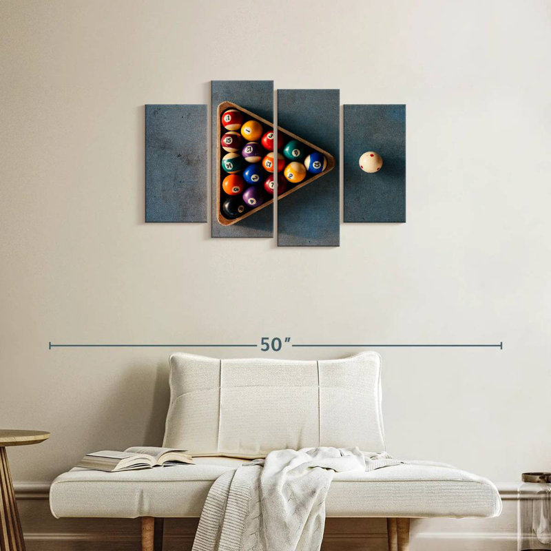 Senne Pool Balls Rack, 22" H x 36" W