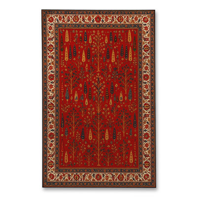 Tapis gris tissé traditionnel Mosso