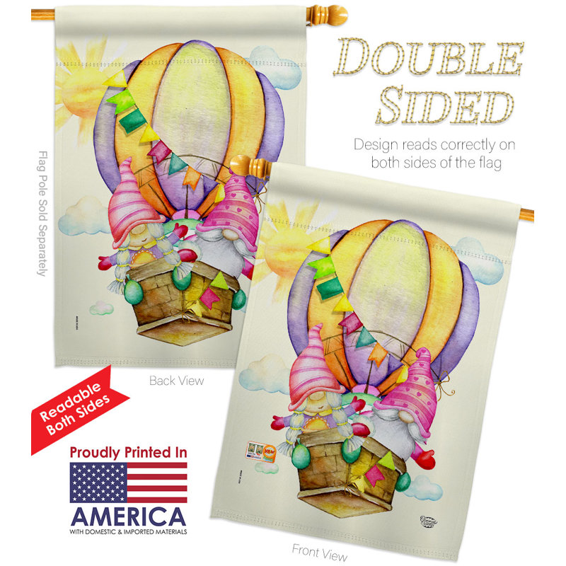 Double Sided 40'' H x 28'' W Polyester House Flag