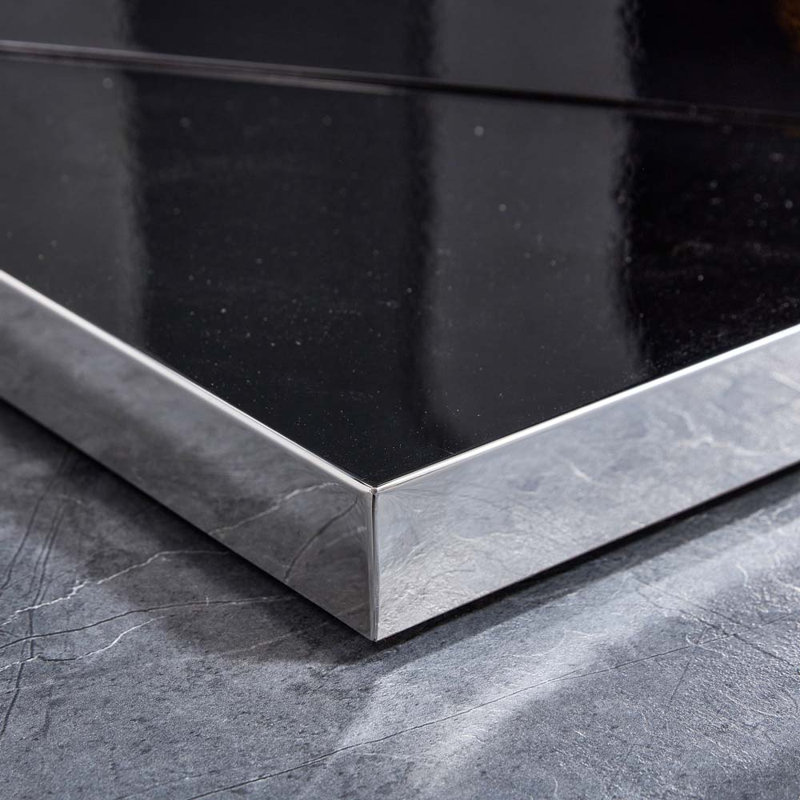 Grande table de salle à manger Donti, Noir
