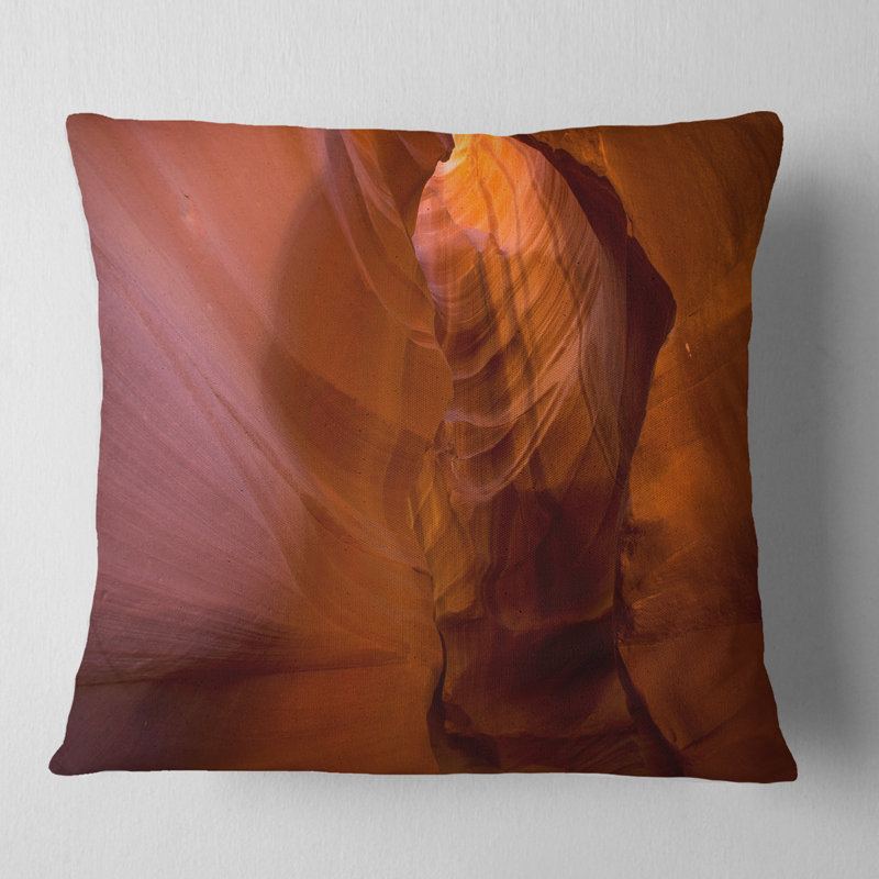 Coussin Schafer Landscape Antelope Canyon, 16 po x 1 po, Coussin décoratif