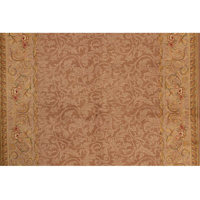 Wool Oriental Area Rug in Cream