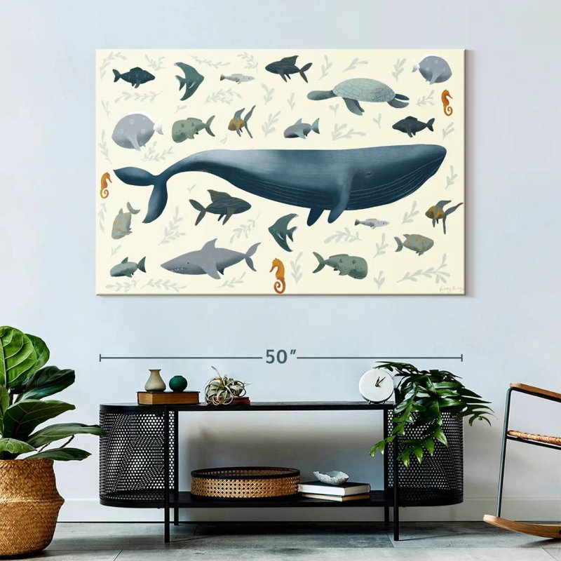 Sea Animals, 34" H x 51" W