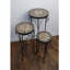 BRAVA 3 Piece Tall ROUND Plantstand Set