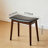 Solid Wood Vanity Stool with Saddle Seat