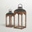 Medders 2 Piece Wood Tabletop Lantern Set-434442494