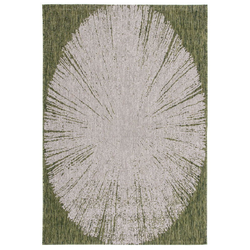 Damini Performance Abstract Indoor/Outdoor Area Rug, Rectangle 9' x 12'