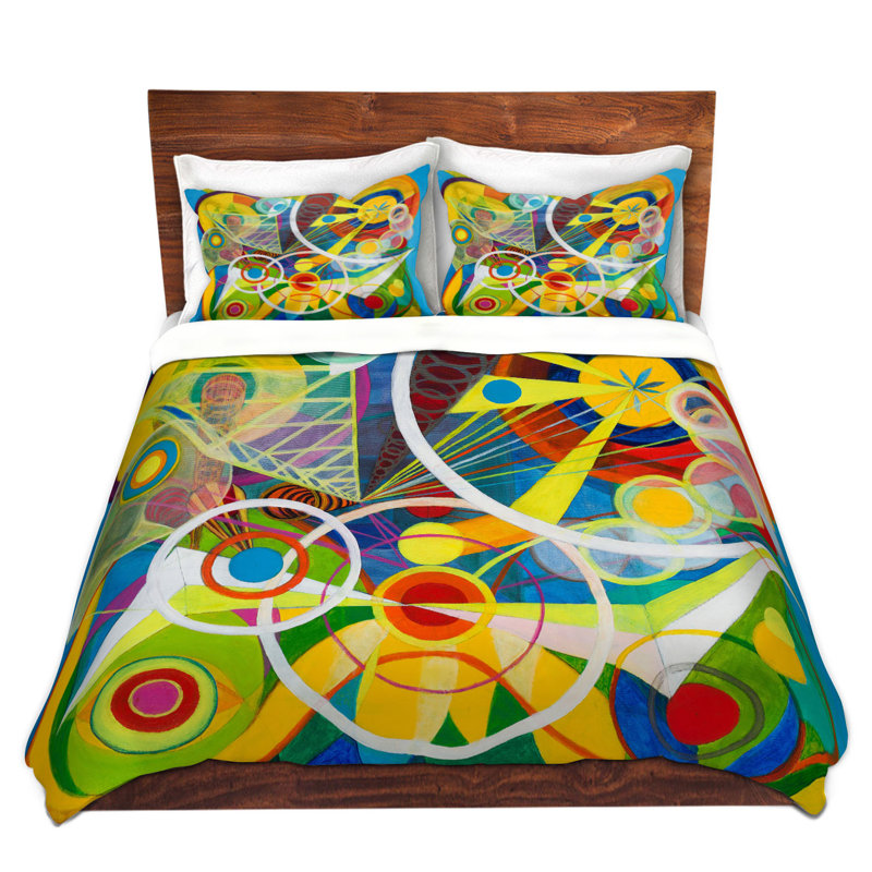 Ensemble de housse de couette DiaNoche en microfibre par Lorien Suarez - Roue 23