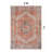 Valora Red Vintage Medallion Washable Low-Pile Area Rug With Non-Slip Backing-1430172555
