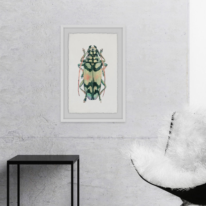 Camouflage Bug - reproduction de peinture encadrée, H 18 po x l 12 po
