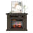 duraflame® Electric Fireplace Wall Mantel with Infrared Heater and Remote Control, Waverly Oak-115421214
