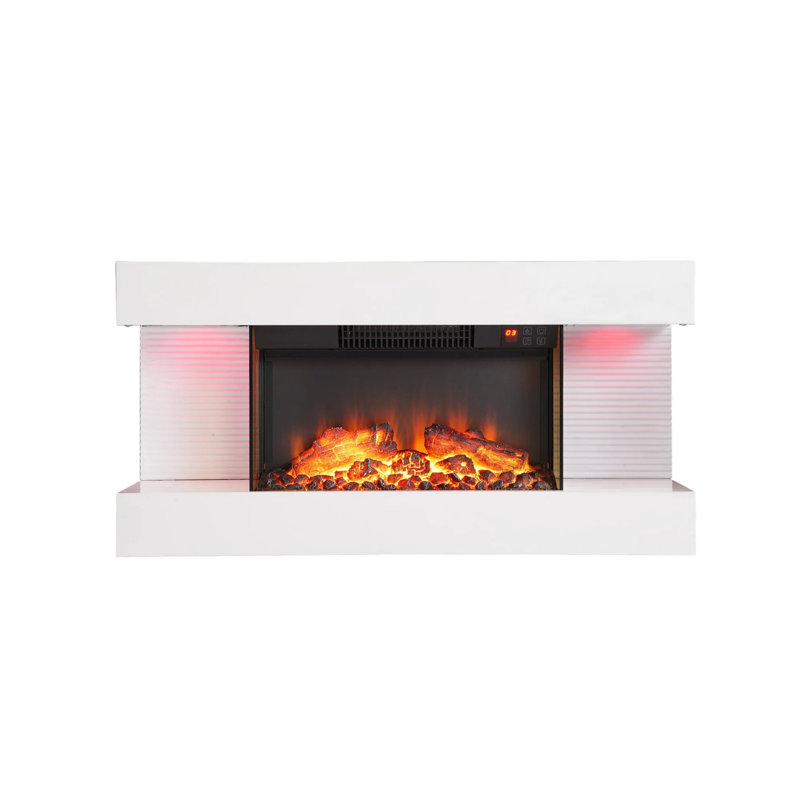 32inch Wall Mounted Hanging Electric Fireplace with Smart WiFi Control