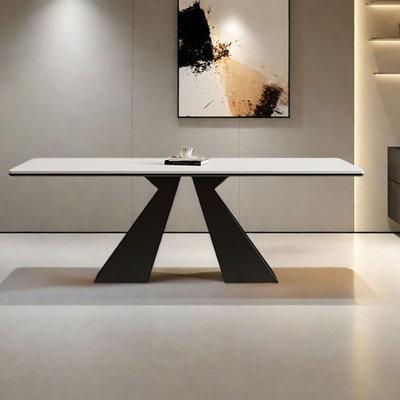 Italian Minimalist Rectangular Dining Table