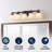 Rimini Farmhouse Cottage Metal LED Vanity Light with Frosted Glass Shades-1058476763-973658779