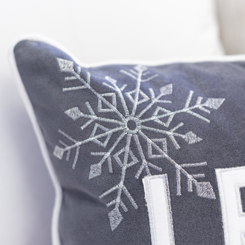 Coussin Nneka Let It Snow, Gris
