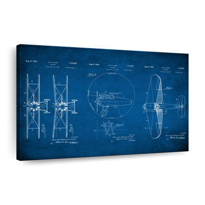 Impression de plans d'aviation, impression sur toile