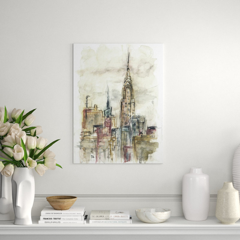 Lost In The City II Print by Janice Aron, Knife Gel, 32" H x 24" W x 1.5" D
