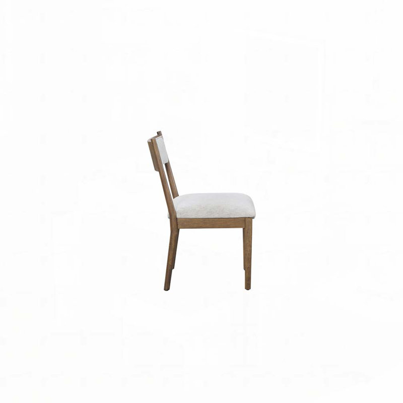Chaises de salle à manger rembourrées, Marron clair