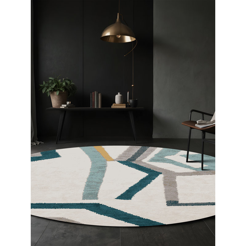 Tapis gris soyeux et moelleux, Rectangle 8 pi x 10 pi