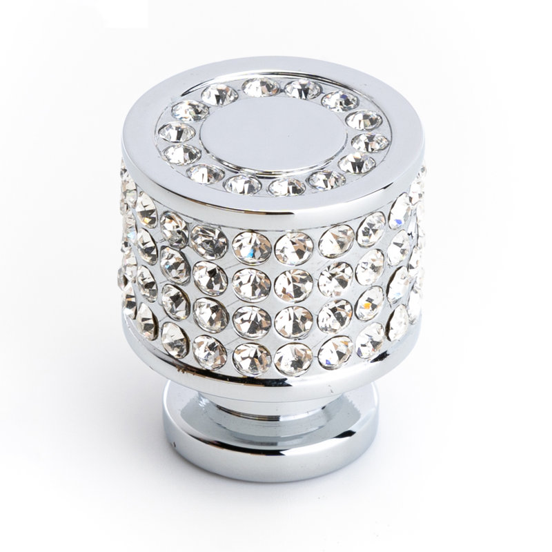 Poignée ronde 63/64 de diamètre, Chrome poli