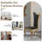 7-Piece Modern Dining Set with Faux Marble Table and Upholstered Chairs – Velvet & PU Options, Stainless Steel Legs, Seats 6-603503587