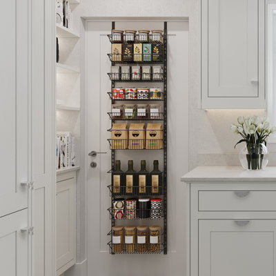 Home-Complete Over the Door Pantry Organizer - 9-Tier Organizer for Bathroom, Closet, or Kitchen Storage - Pantry Organizers and Storage