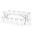 Table de camping rectangulaire pour 12 personnes, 94 po de longueur