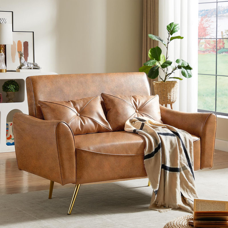 Fauteuil d'appoint 47,6 po, Brun
