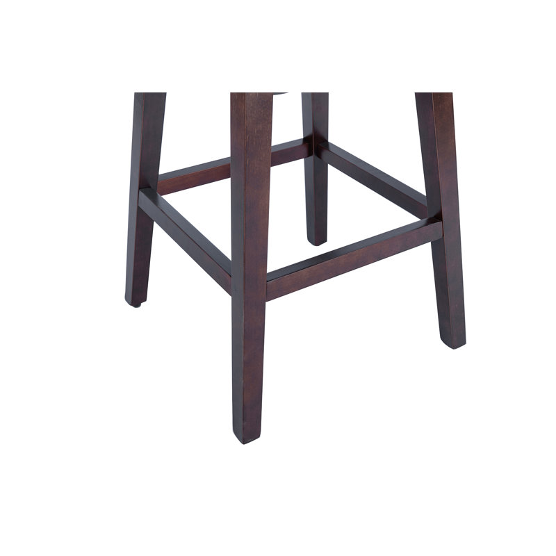 Tabouret de comptoir pivotant Elser, Café noir, Bleu