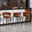 Tabouret de comptoir pivotant rembourré-1611122025-1611122031