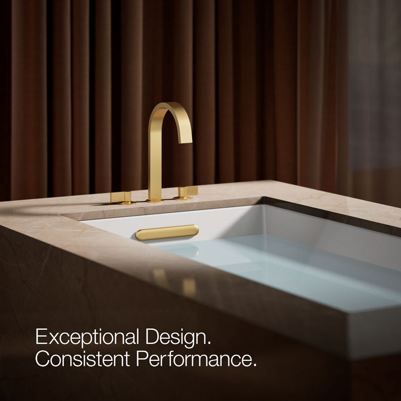 Components Deck-Mount Bath Spout with Ribbon Design, Brass
