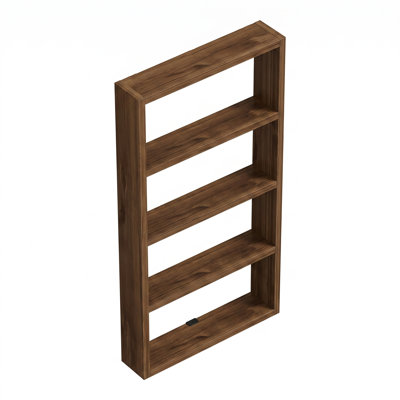 Perez Solid Wood Vertical Wall Shelf
