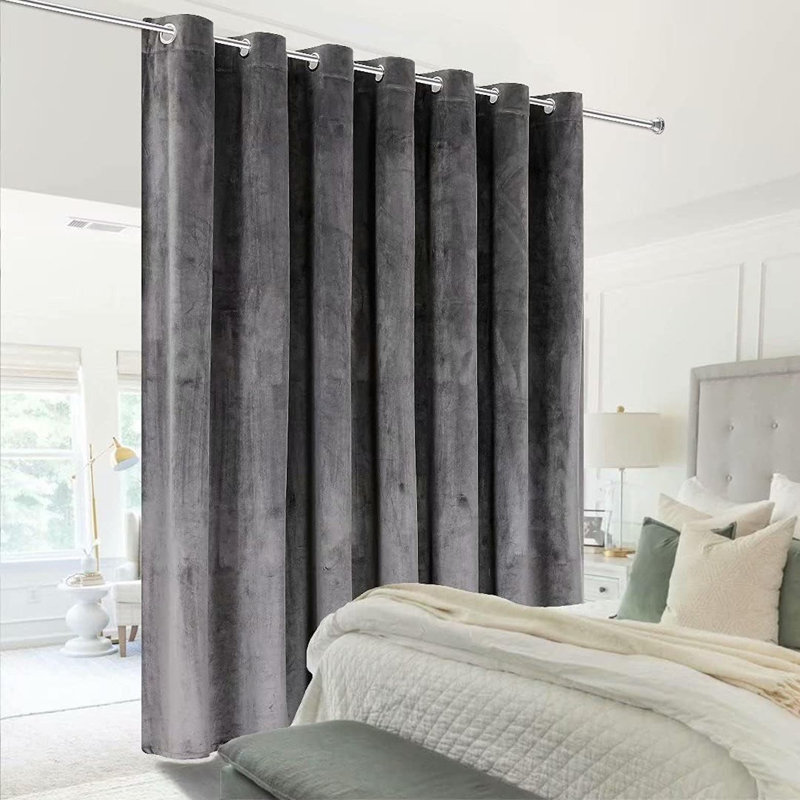 Karlyle Single Curtain Panel, 52" W x 84" H, Dark Gray