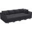 Canapé-lit modulaire convertible Aurora Chenille-106913436-106913482