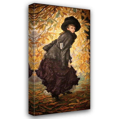 "October" by  James Tissot - Gallery Wrap Canvas Wall Art
