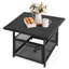 Table d'appoint d'extérieur en métal avec trou pour parasol 1,57 po Mitchellville