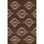 Tapis teinté géométrique kilim 5 x 7
