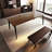 Nordic Italian rectangular dining table-102334747