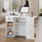 Modern Reception Desk with Open Shelving, Lockable Drawers and Built-In Power Outlets-1552152231