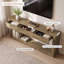 Console 70,9 po avec rangement à 3 tiroirs et canapé long