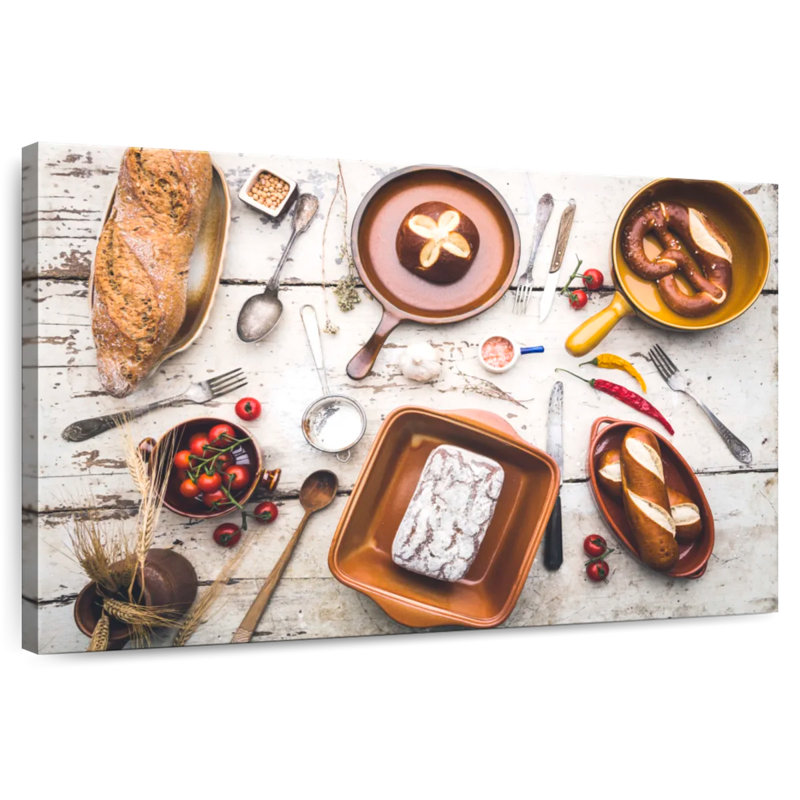 Yarlin Bread In Pans, 24" H x 36" W